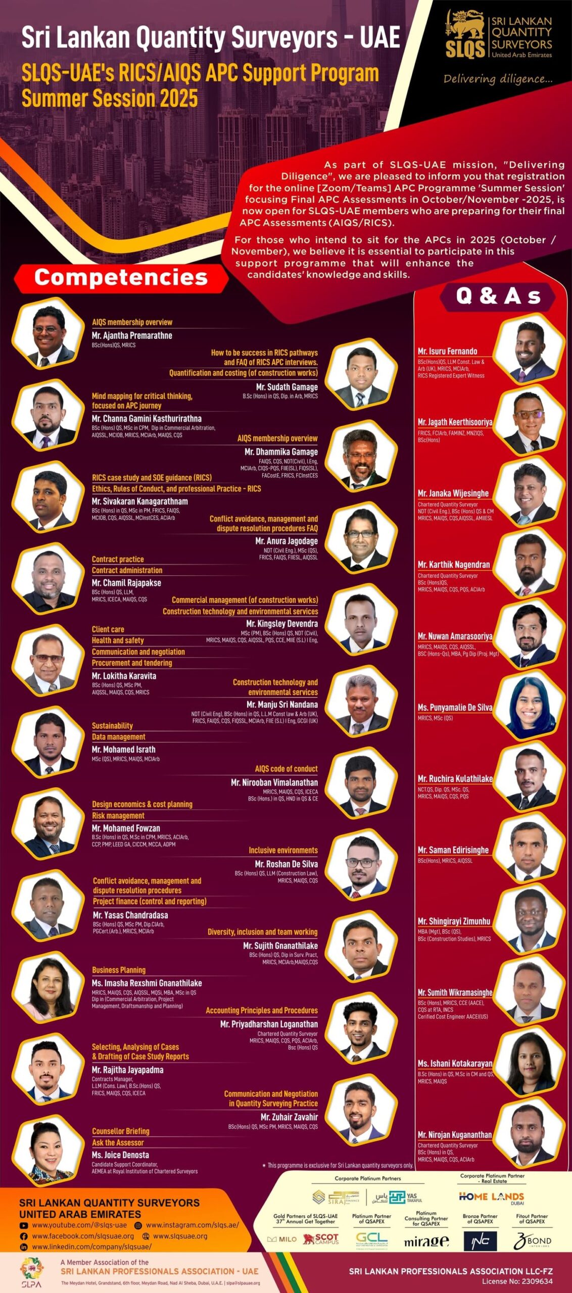 SLQS – UAE APC Support Program | Summer Session 2025