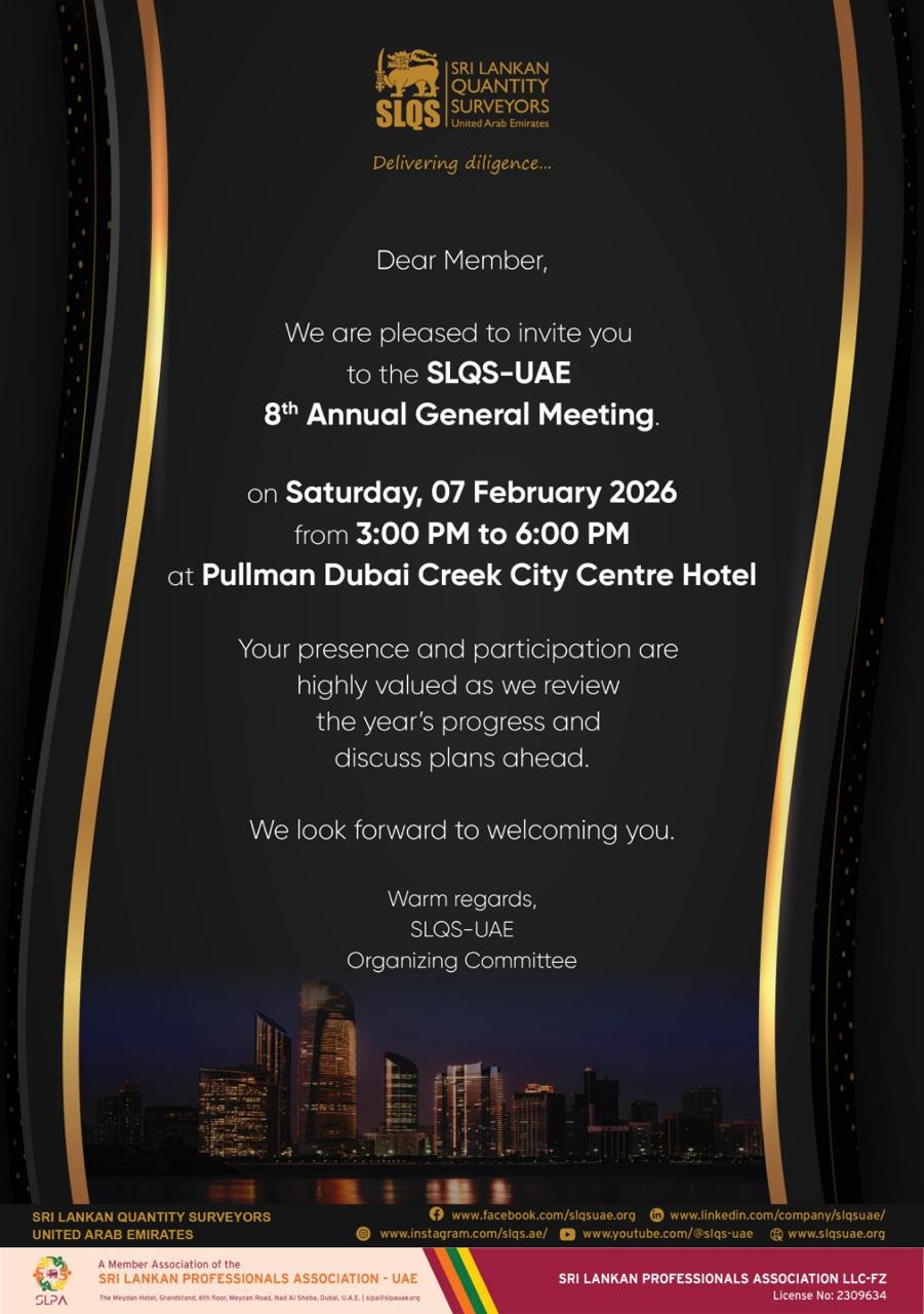 𝟖𝐭𝐡 𝐀𝐧𝐧𝐮𝐚𝐥 𝐆𝐞𝐧𝐞𝐫𝐚𝐥 𝐌𝐞𝐞𝐭𝐢𝐧𝐠 (𝐀𝐆𝐌) 𝐨𝐟 𝐒𝐋𝐐𝐒-𝐔𝐀𝐄